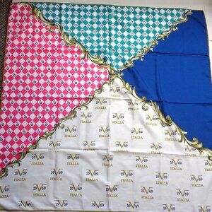 Vintage Versace 1969 Abbigliamento Sportivo Italia Scarf 35" Square